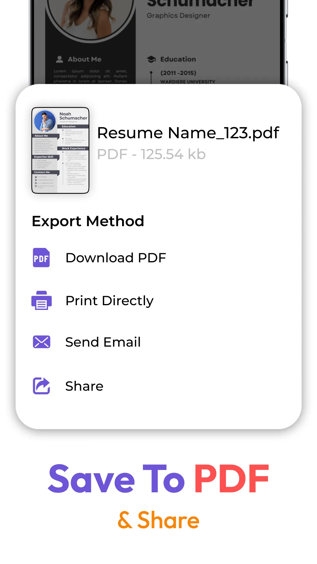 CV Maker & Resume PDF Convert | Indus Appstore | Screenshot