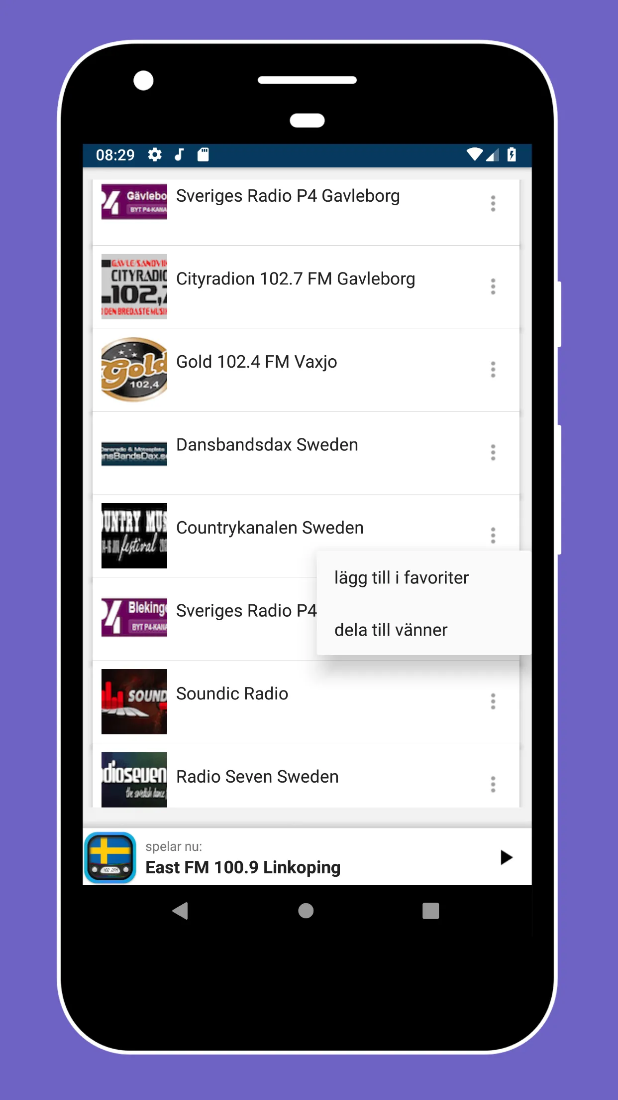 Radio Sweden + Radio Sweden FM | Indus Appstore | Screenshot