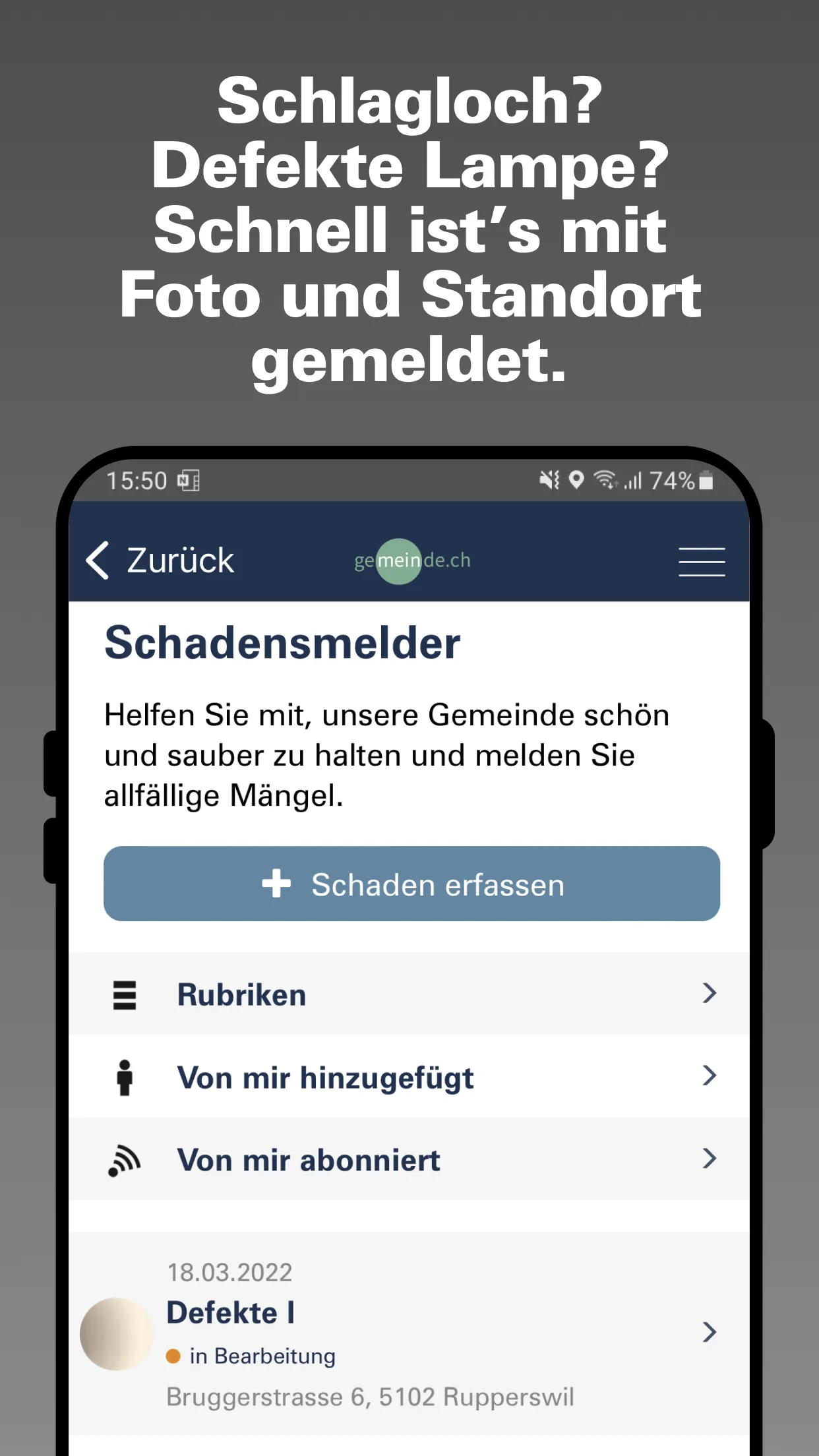 Gemeinde.ch | Indus Appstore | Screenshot