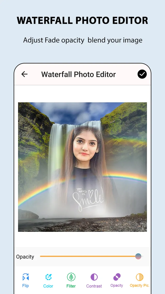 Waterfall Photo Frames | Indus Appstore | Screenshot