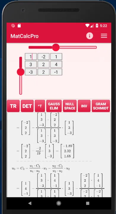 Matrix Calculator (Matrices) | Indus Appstore | Screenshot