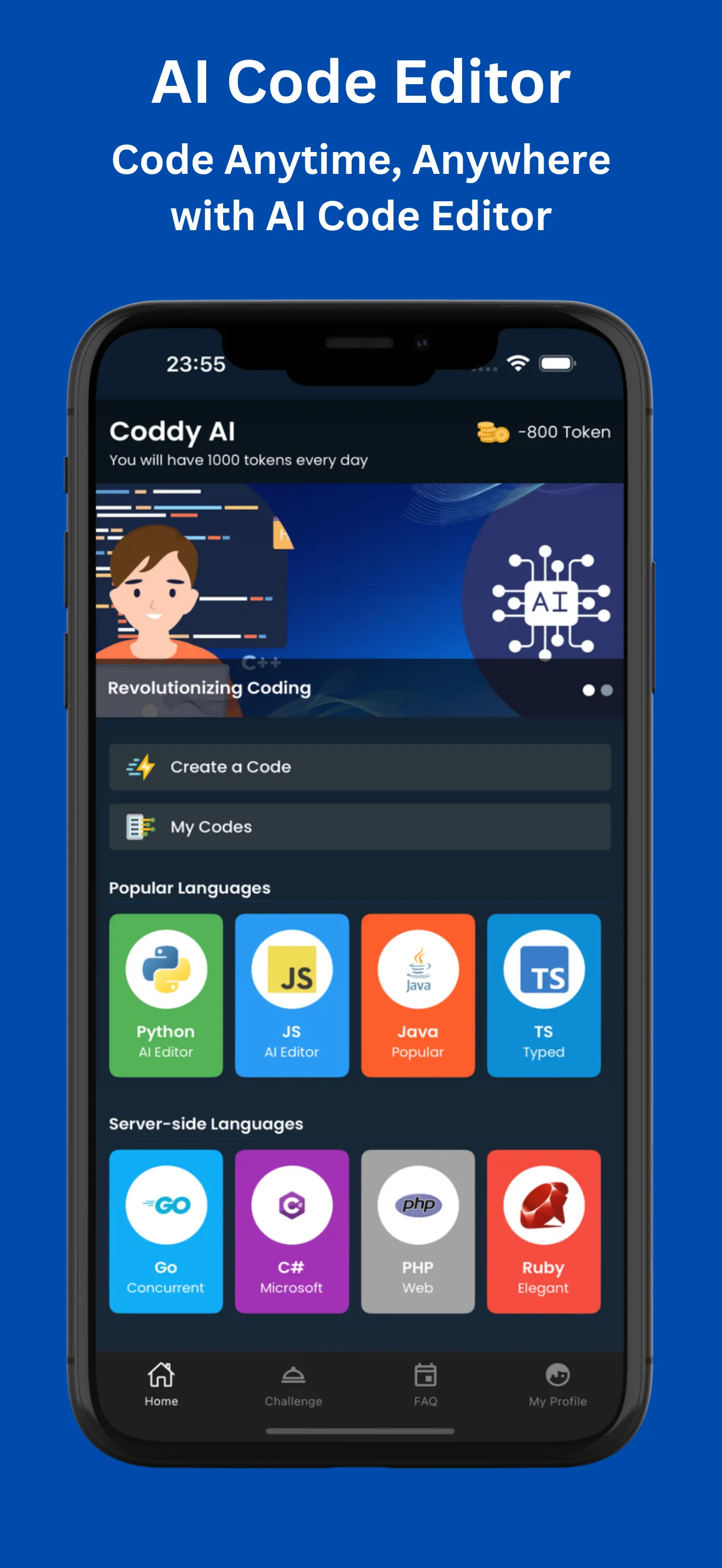 AI Coding Editor & Compiler | Indus Appstore | Screenshot