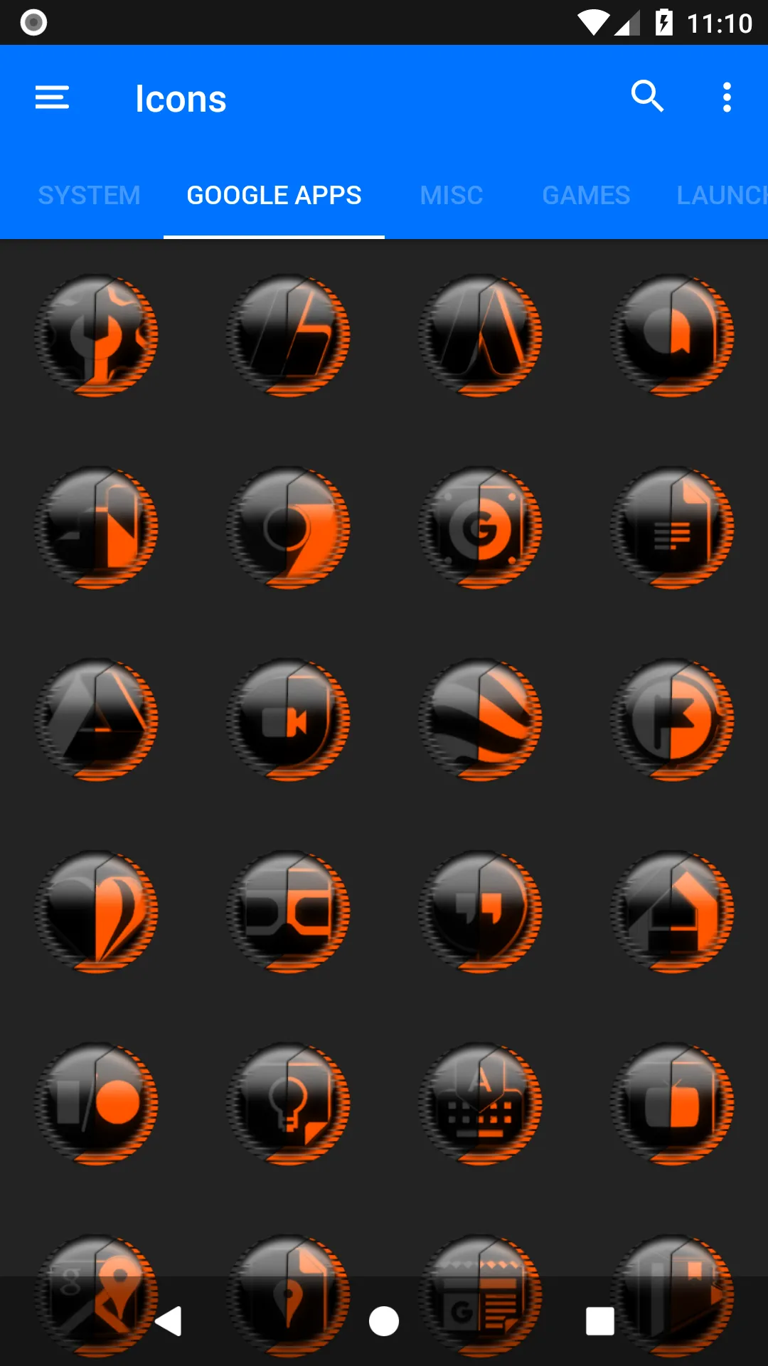 Orange Icon Pack Style 8 | Indus Appstore | Screenshot