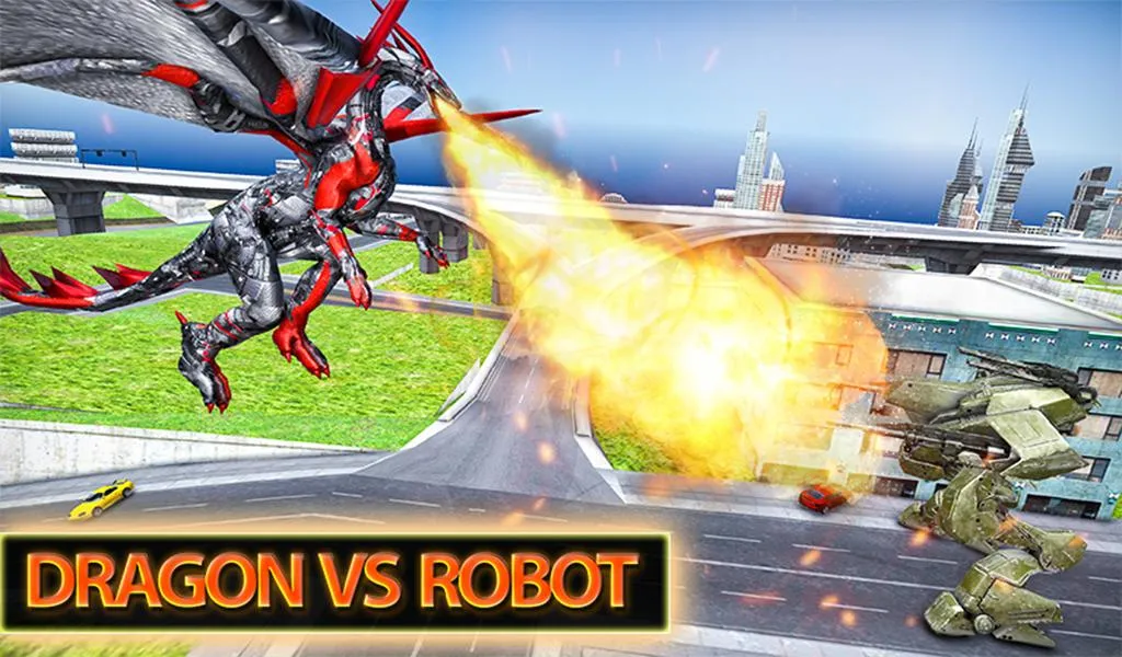 Dragon Robot War Car Transform | Indus Appstore | Screenshot