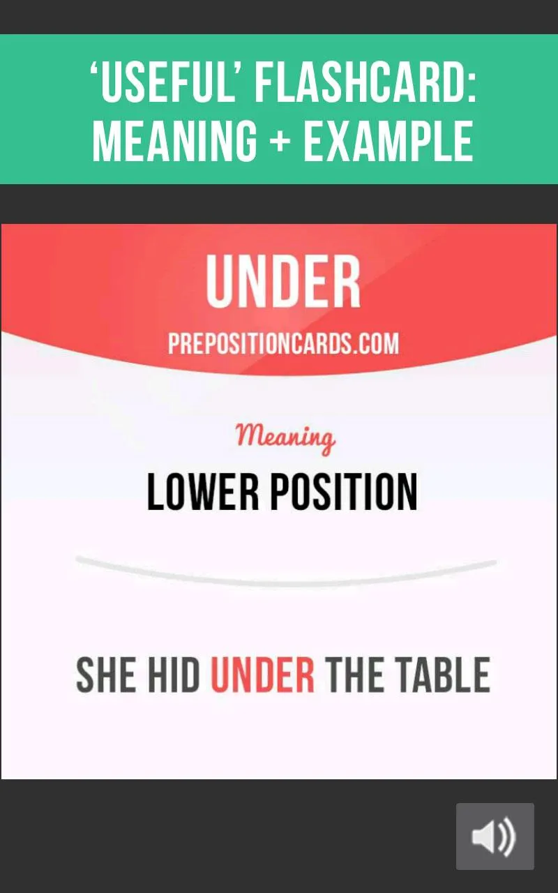 Prepositions Cards: Learn Engl | Indus Appstore | Screenshot