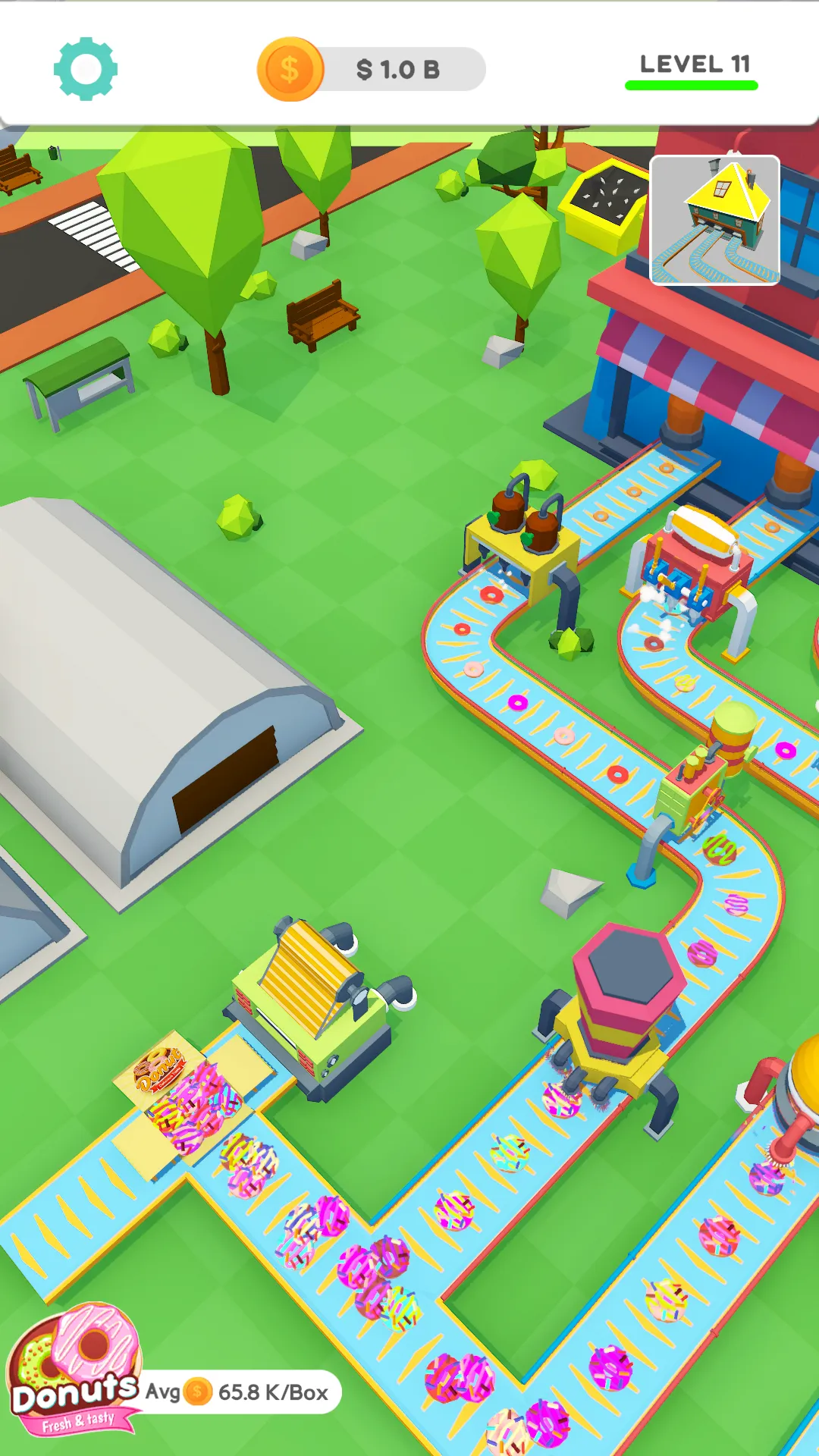 Idle Donut Factory  Business | Indus Appstore | Screenshot