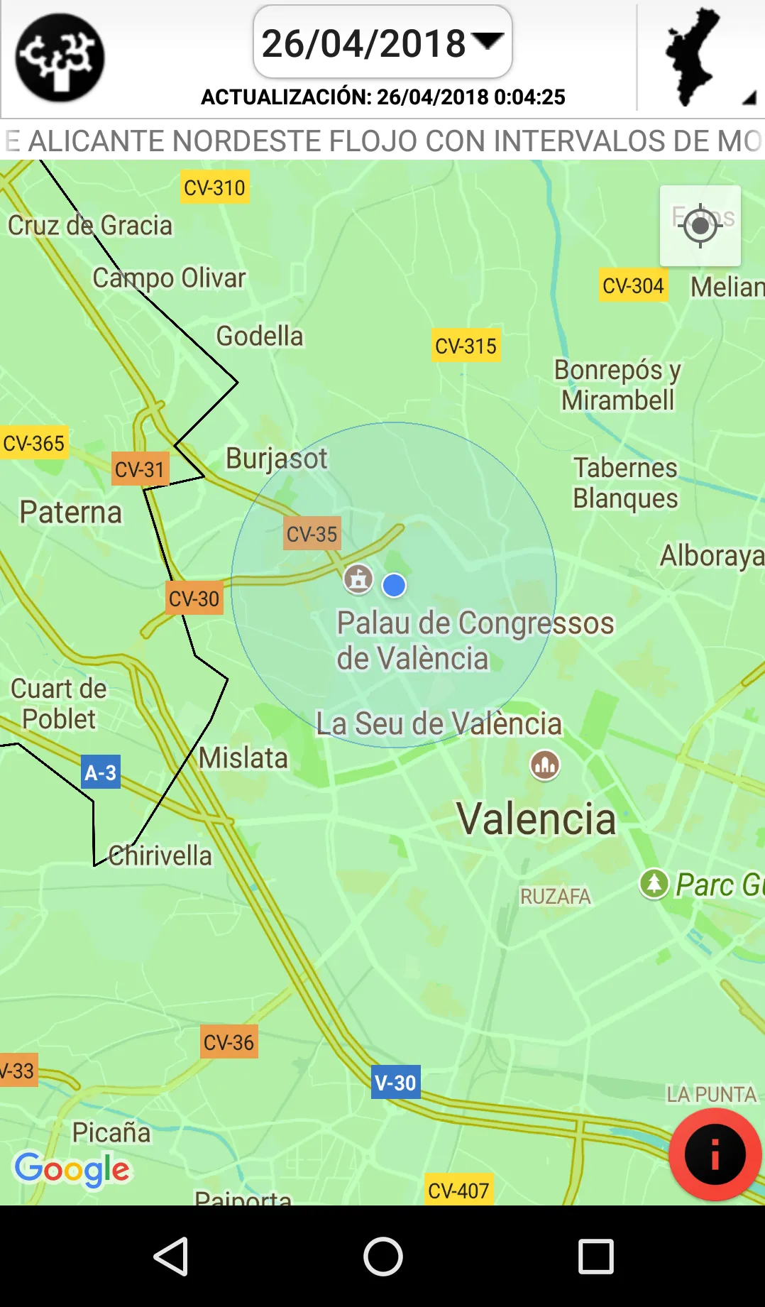 Preemergencia IF Comunitat Val | Indus Appstore | Screenshot