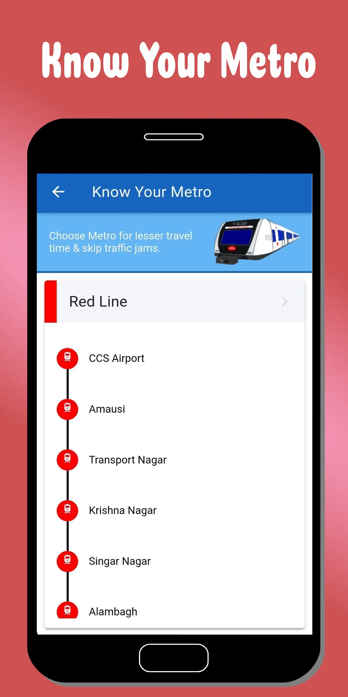 Lucknow Metro लखनऊ मेट्रो | Indus Appstore | Screenshot