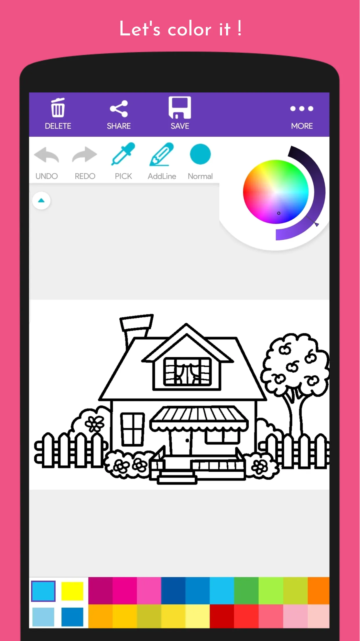 ColorFun: House Coloring Book | Indus Appstore | Screenshot