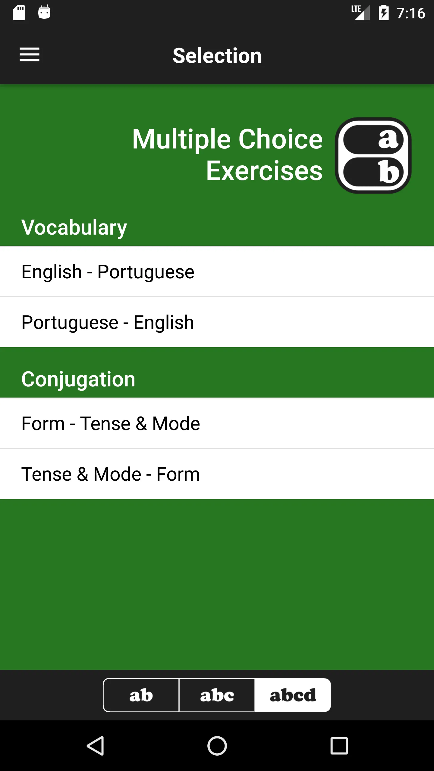 Portuguese Verbs & Forms | Indus Appstore | Screenshot