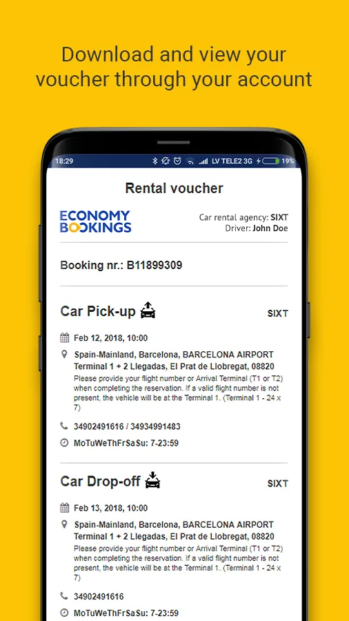 EconomyBookings Car Rental | Indus Appstore | Screenshot