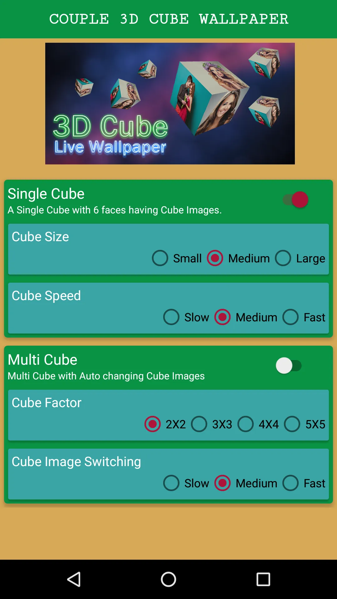 Photo Cube 3D Live Wallpaper | Indus Appstore | Screenshot