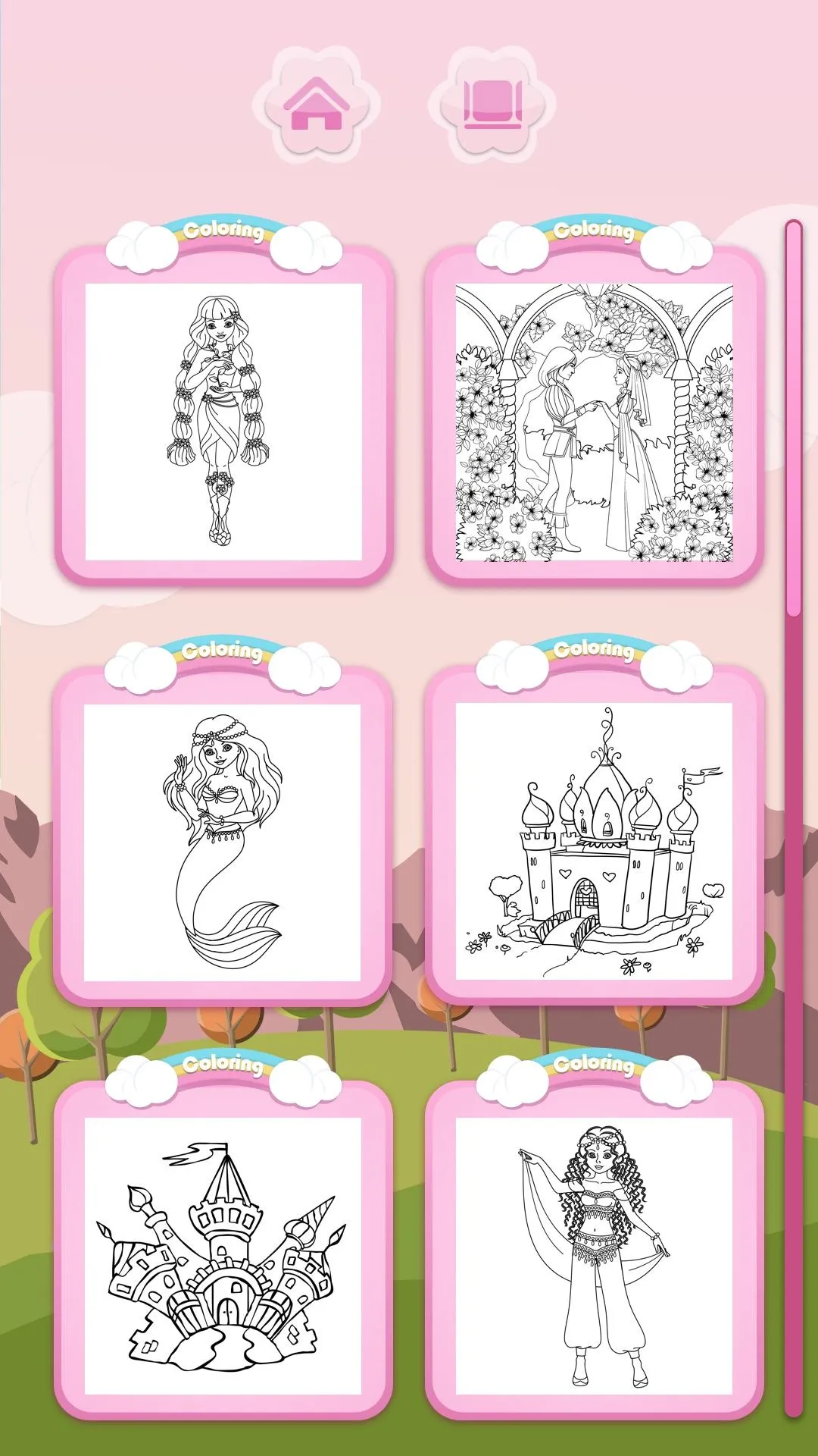 Princess Coloring Books | Indus Appstore | Screenshot