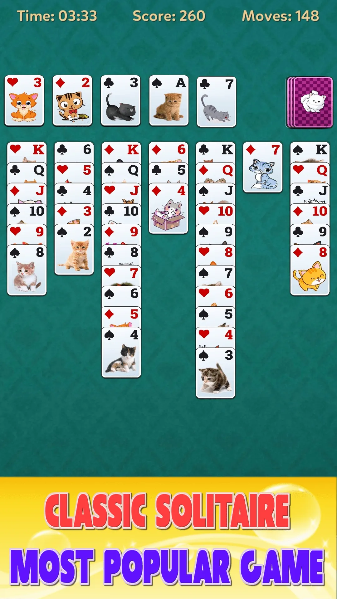 Solitaire Cat offline games | Indus Appstore | Screenshot