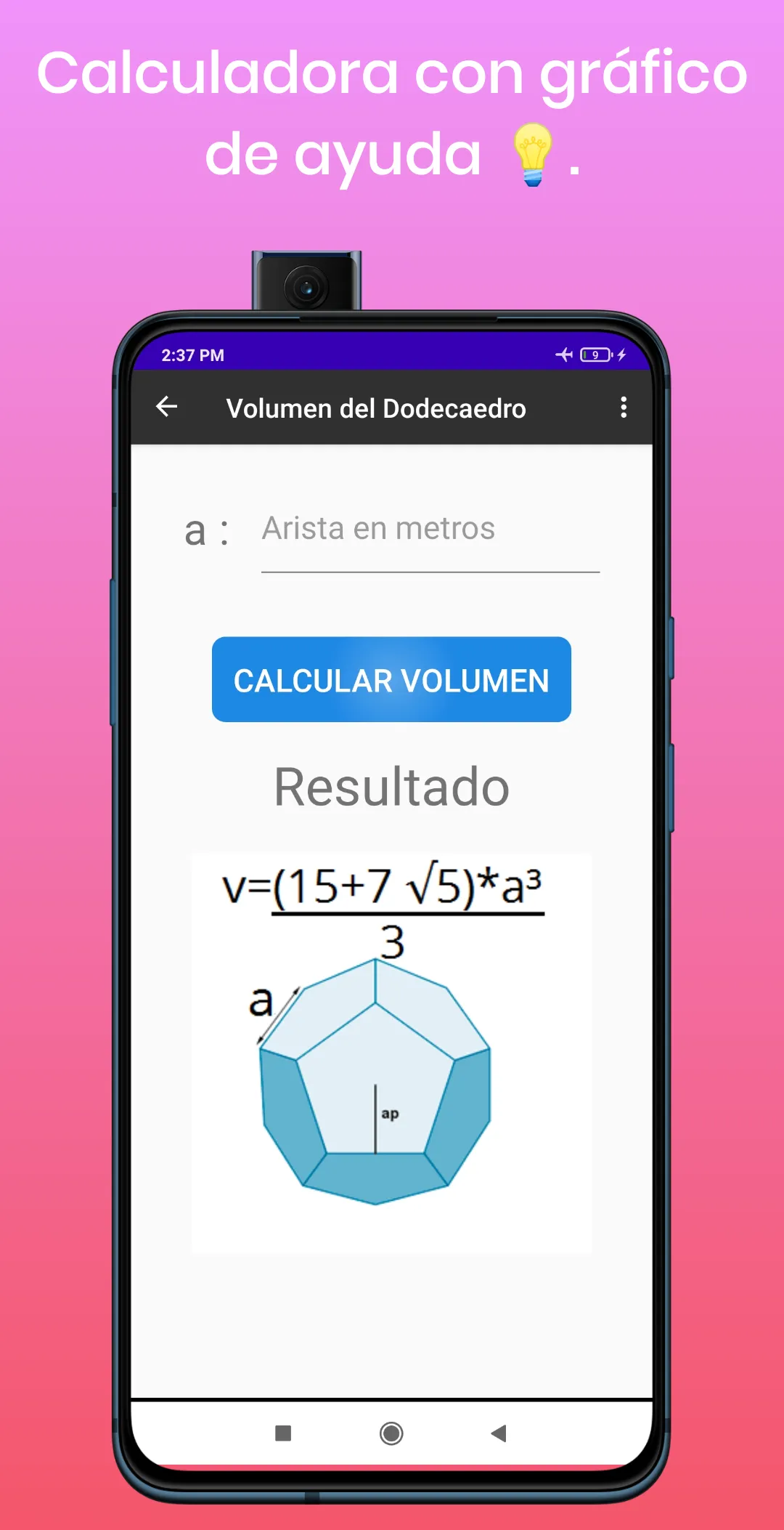 Calculadora Áreas, Peri y Vol | Indus Appstore | Screenshot