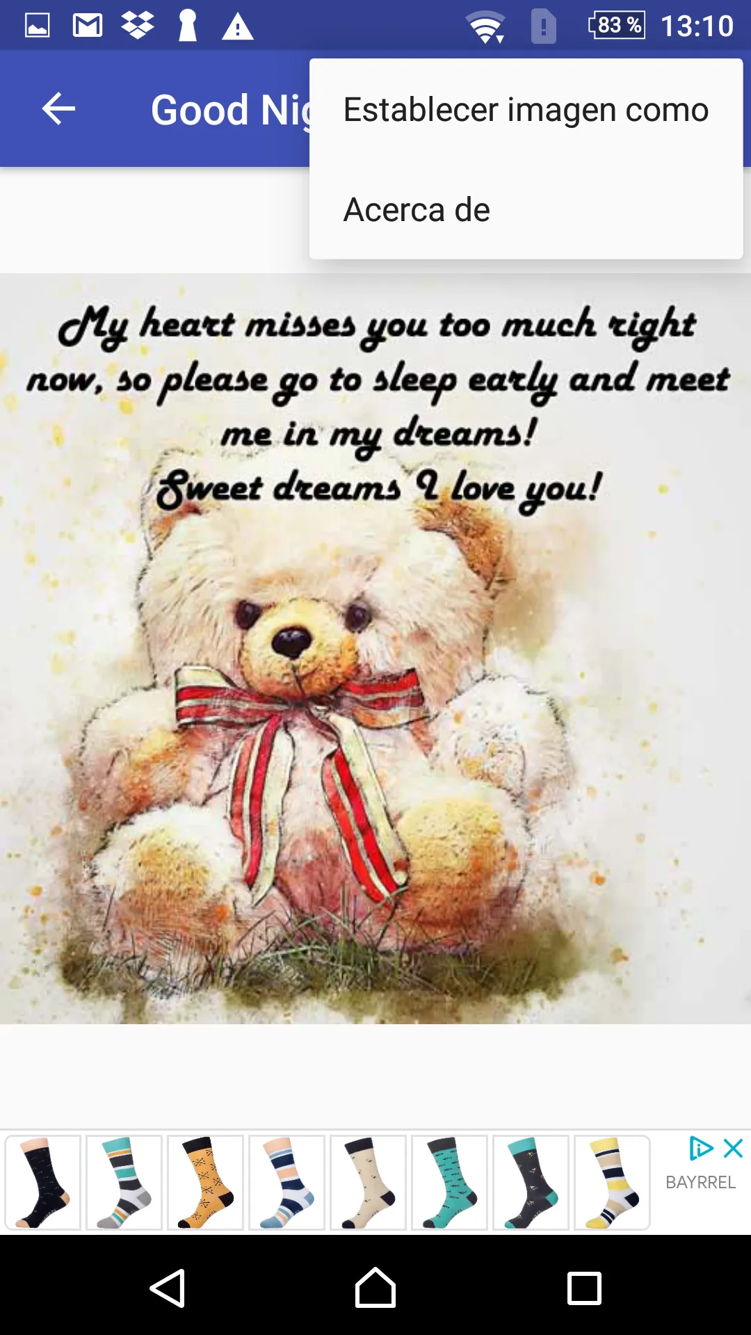 I WISH YOU SWEET DREAMS DEAR | Indus Appstore | Screenshot