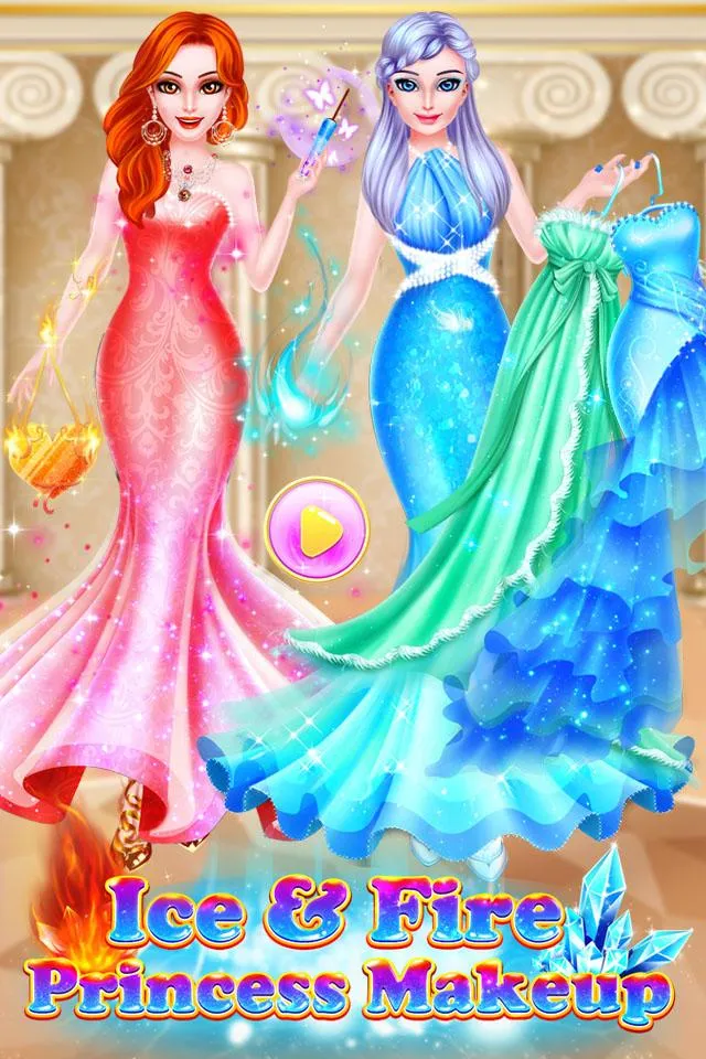 Ice VS Fire Princess Makeup | Indus Appstore | Screenshot