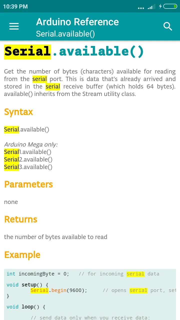 Arduino Language Reference | Indus Appstore | Screenshot