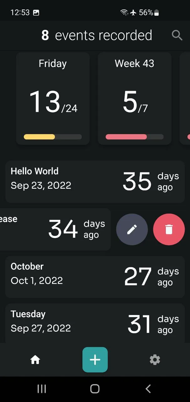 Hari Counter - Day Counter | Indus Appstore | Screenshot