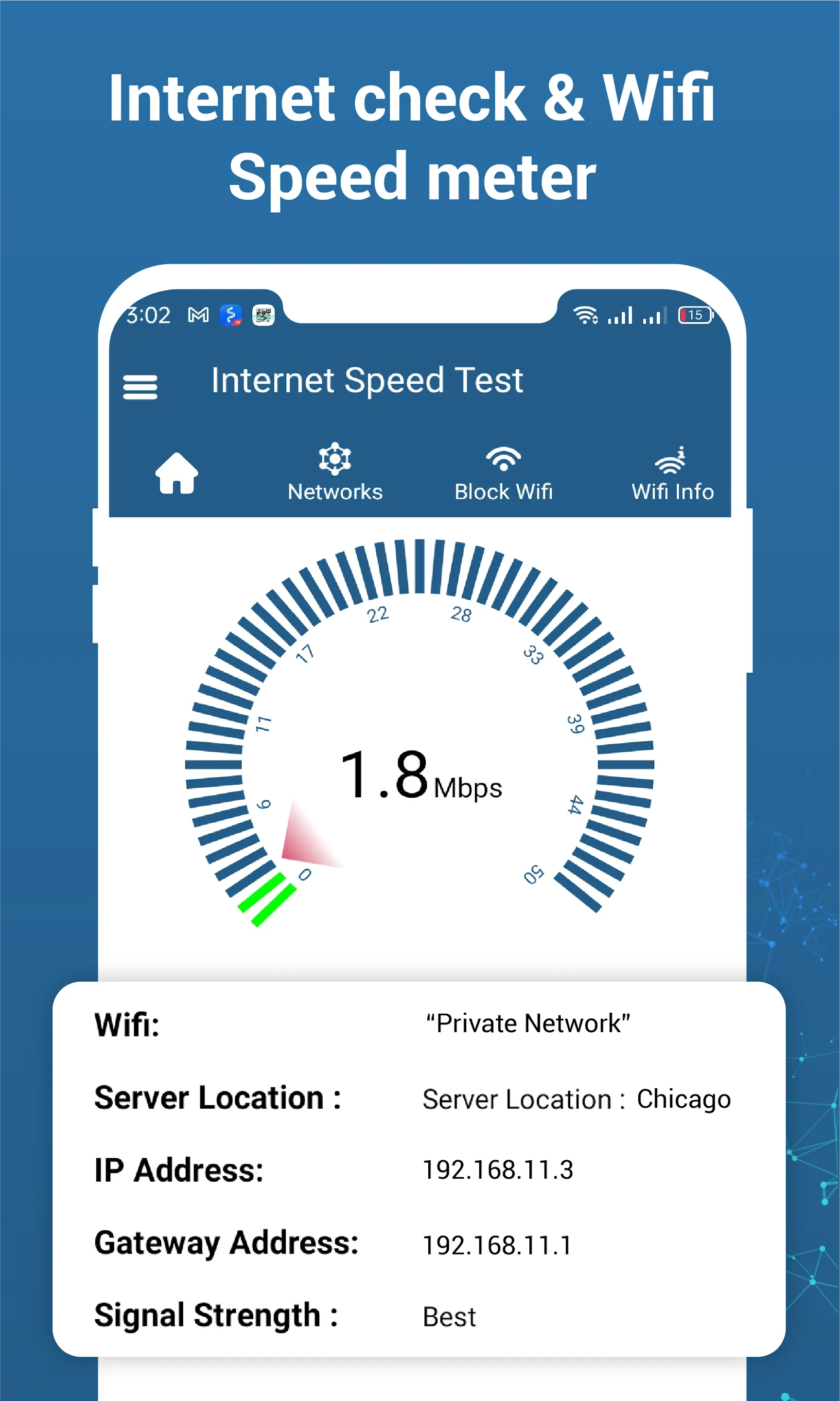 Wifi Info - Internet SpeedTest | Indus Appstore | Screenshot