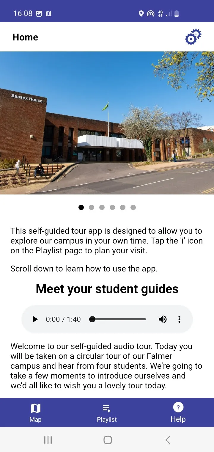 Uni of Sussex Self-Guided Tour | Indus Appstore | Screenshot