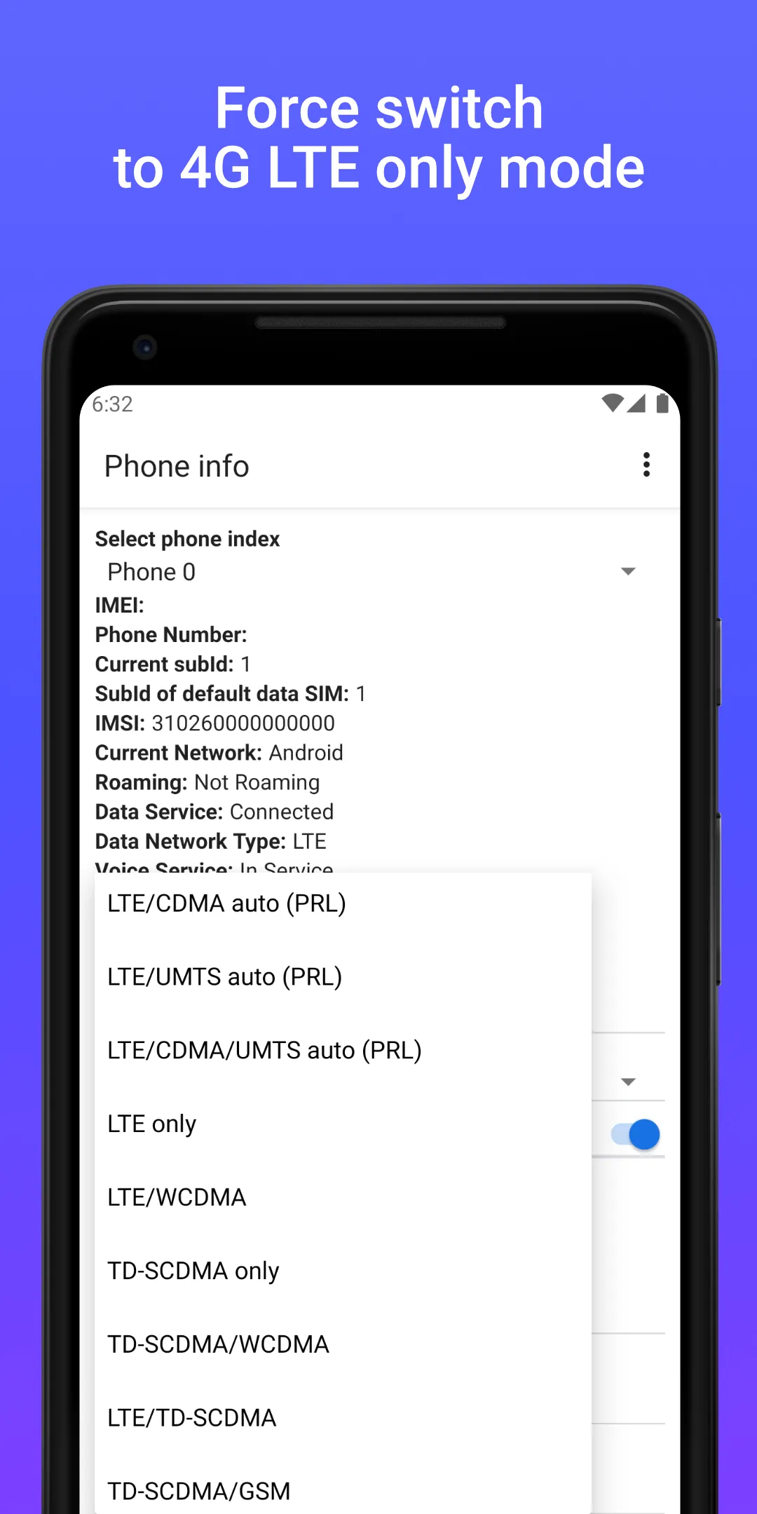 4G LTE Network Switch - Speed | Indus Appstore | Screenshot