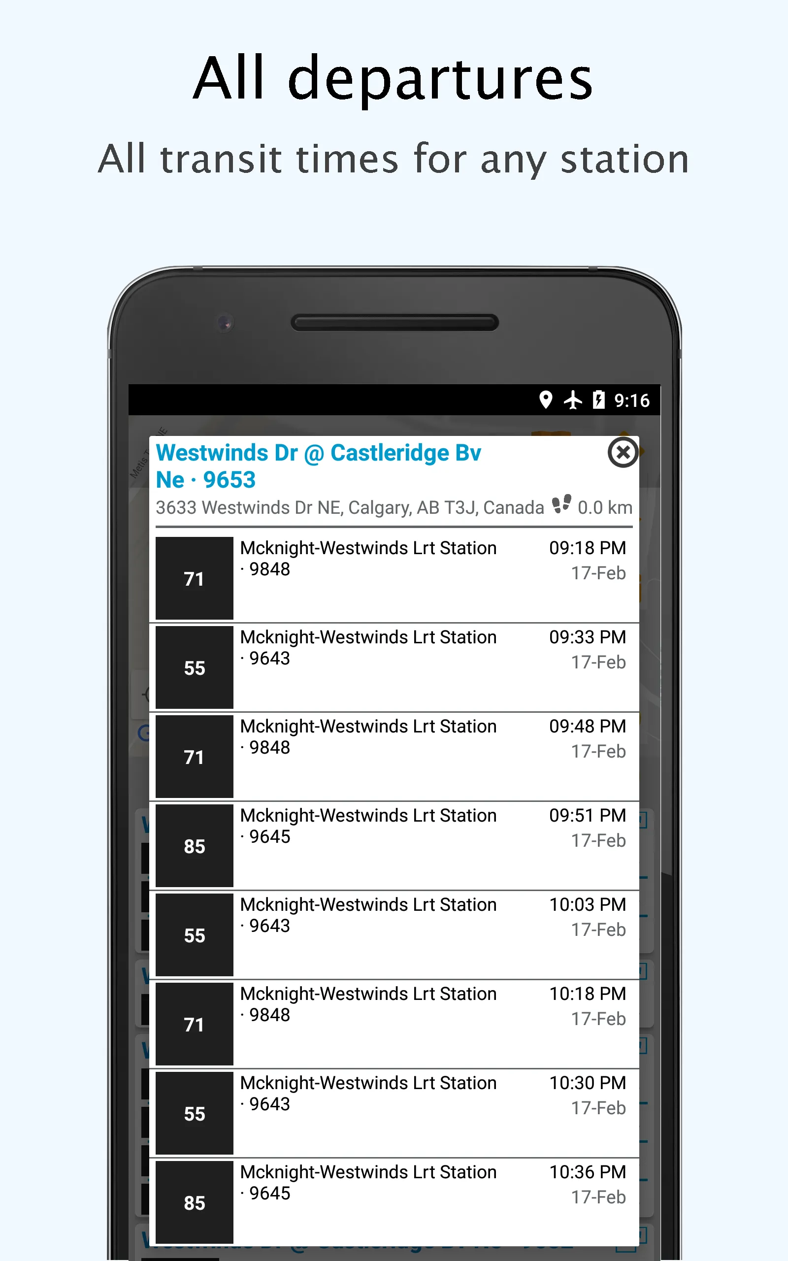 Calgary Transport Live/Offline | Indus Appstore | Screenshot