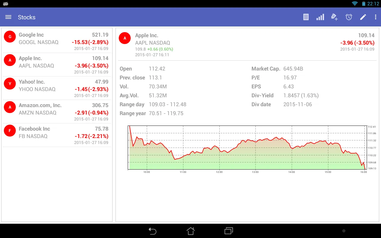 My Stocks & Markets | Indus Appstore | Screenshot