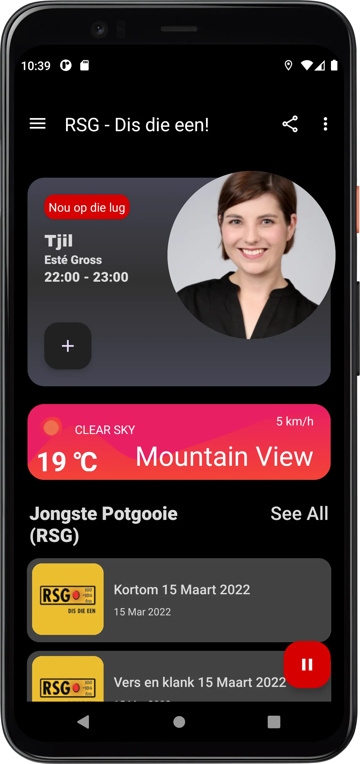 RSG-Afrikaans Radio Stations | Indus Appstore | Screenshot