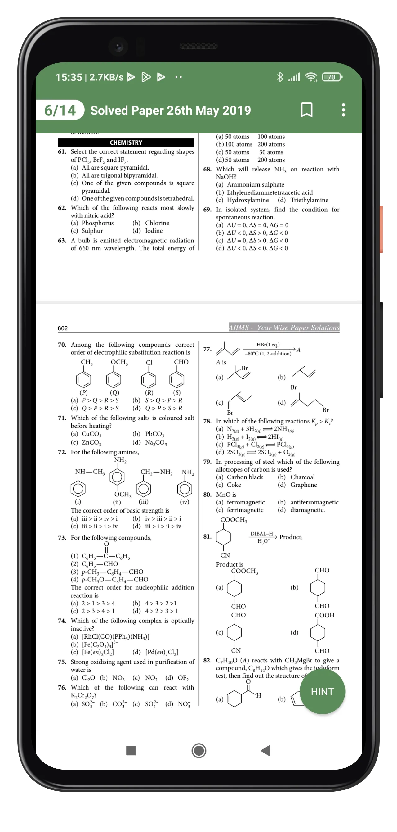 BIOLOGY: AIIMS PAST YEAR PAPER | Indus Appstore | Screenshot