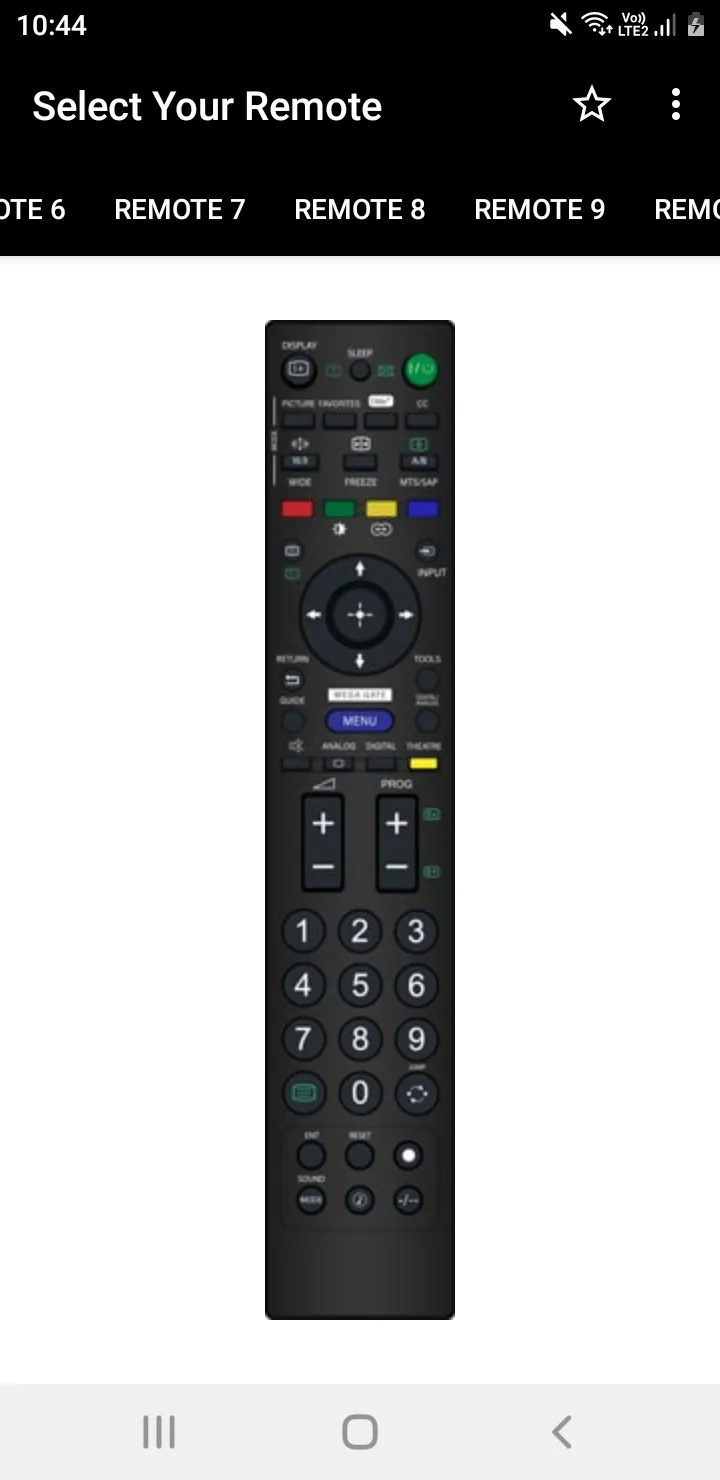 Sony TV Remote | Indus Appstore | Screenshot