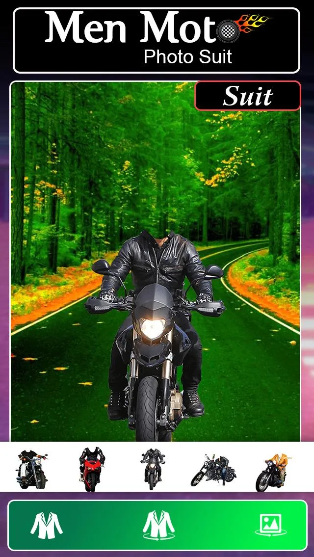 Men Moto Photo Suit | Indus Appstore | Screenshot