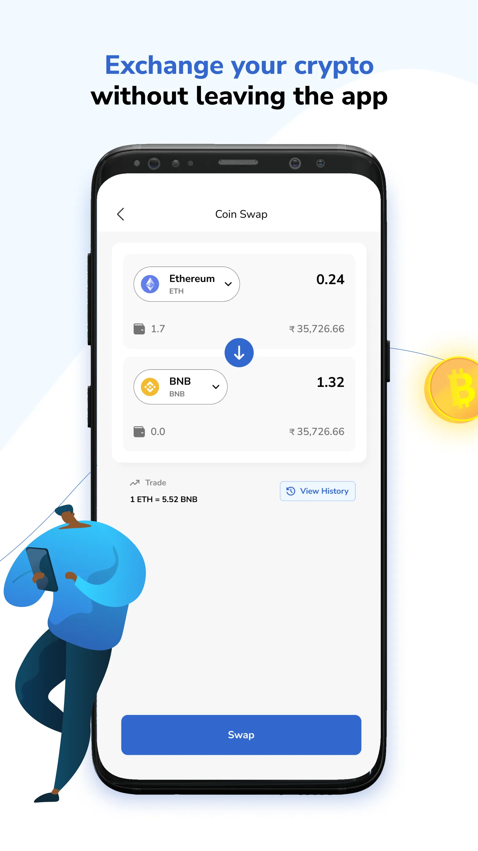 Zapit: Crypto Wallet & P2P | Indus Appstore | Screenshot