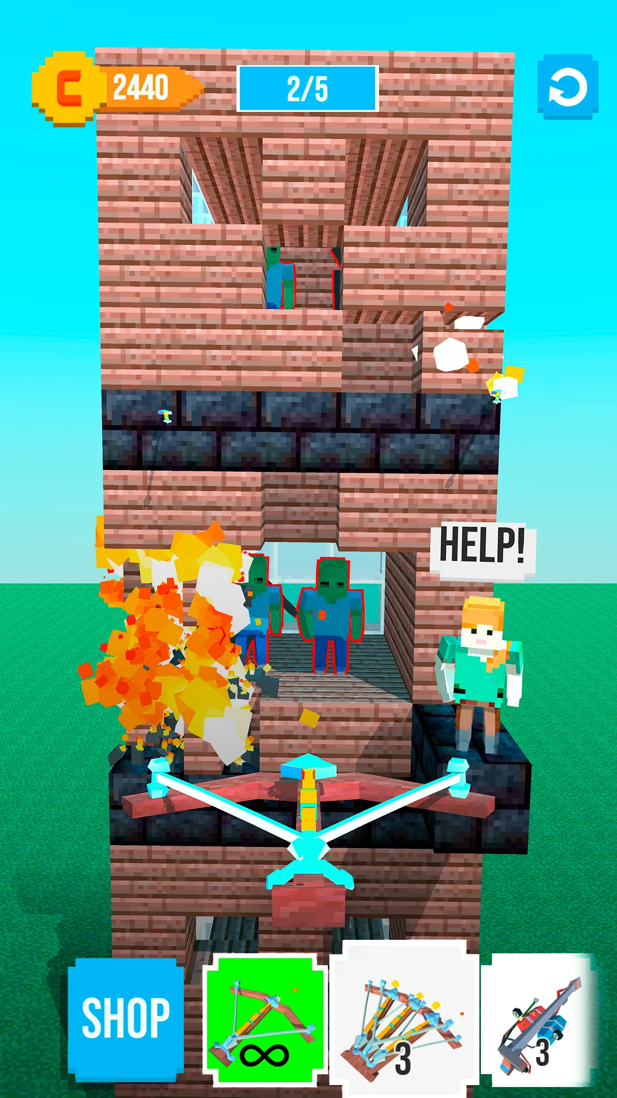 Burn It Down! Destruction Game | Indus Appstore | Screenshot