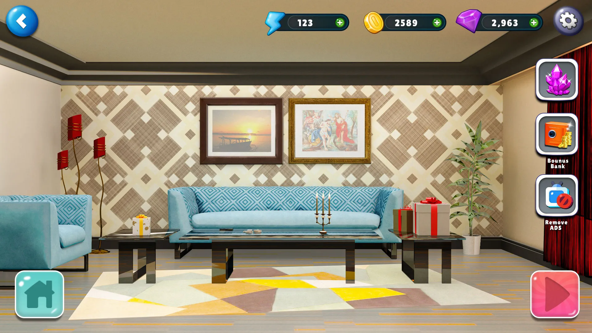 Home Design Makeover 3D Game | Indus Appstore | Screenshot