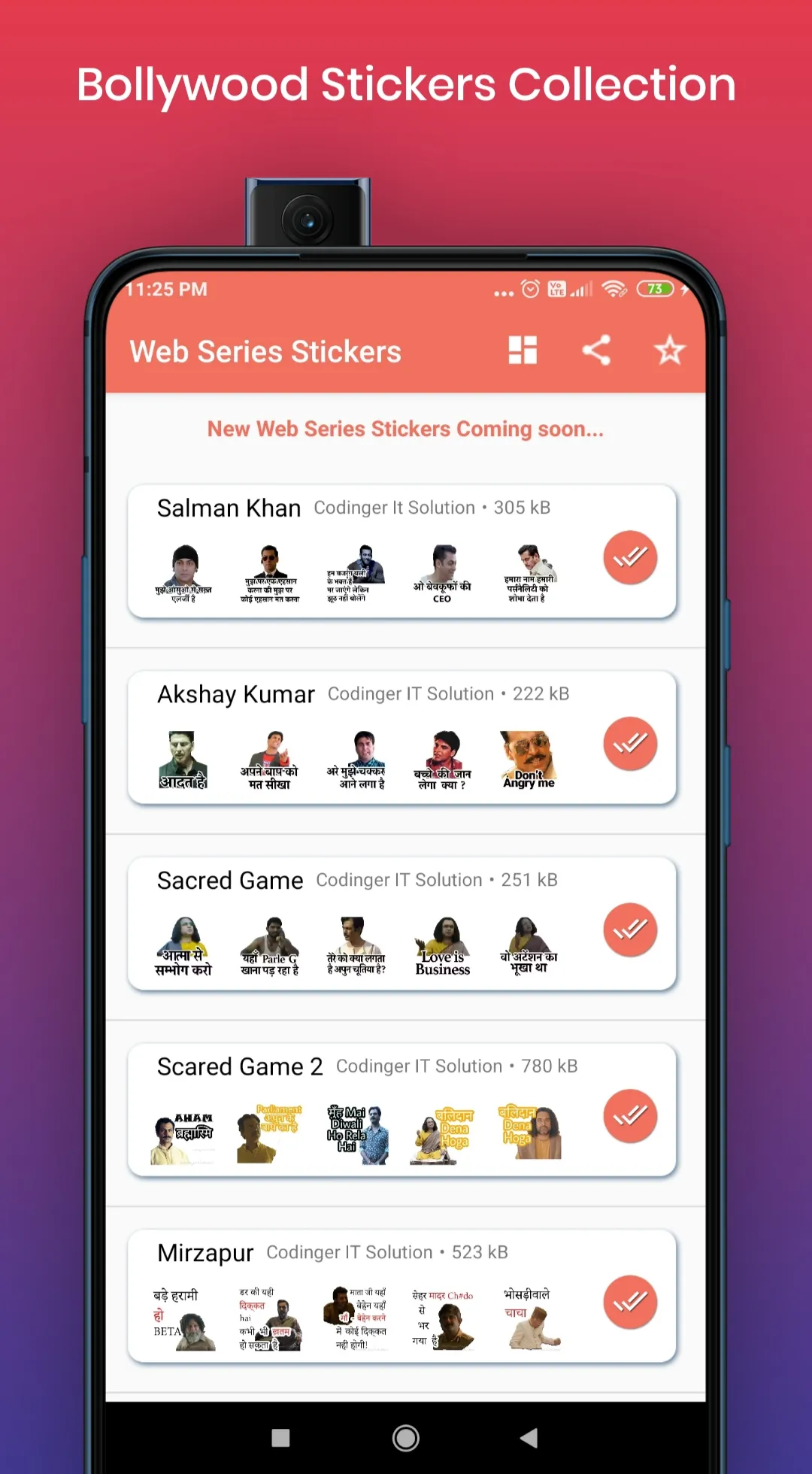 Web Series Stickers | Indus Appstore | Screenshot