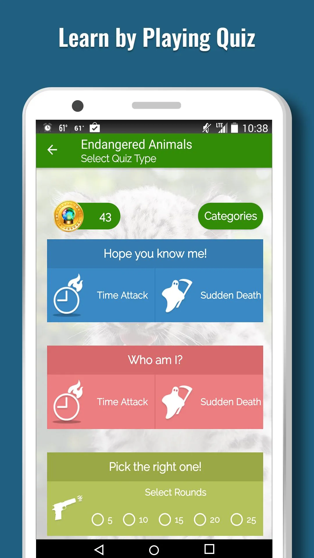 Endangered Animals Offline App | Indus Appstore | Screenshot