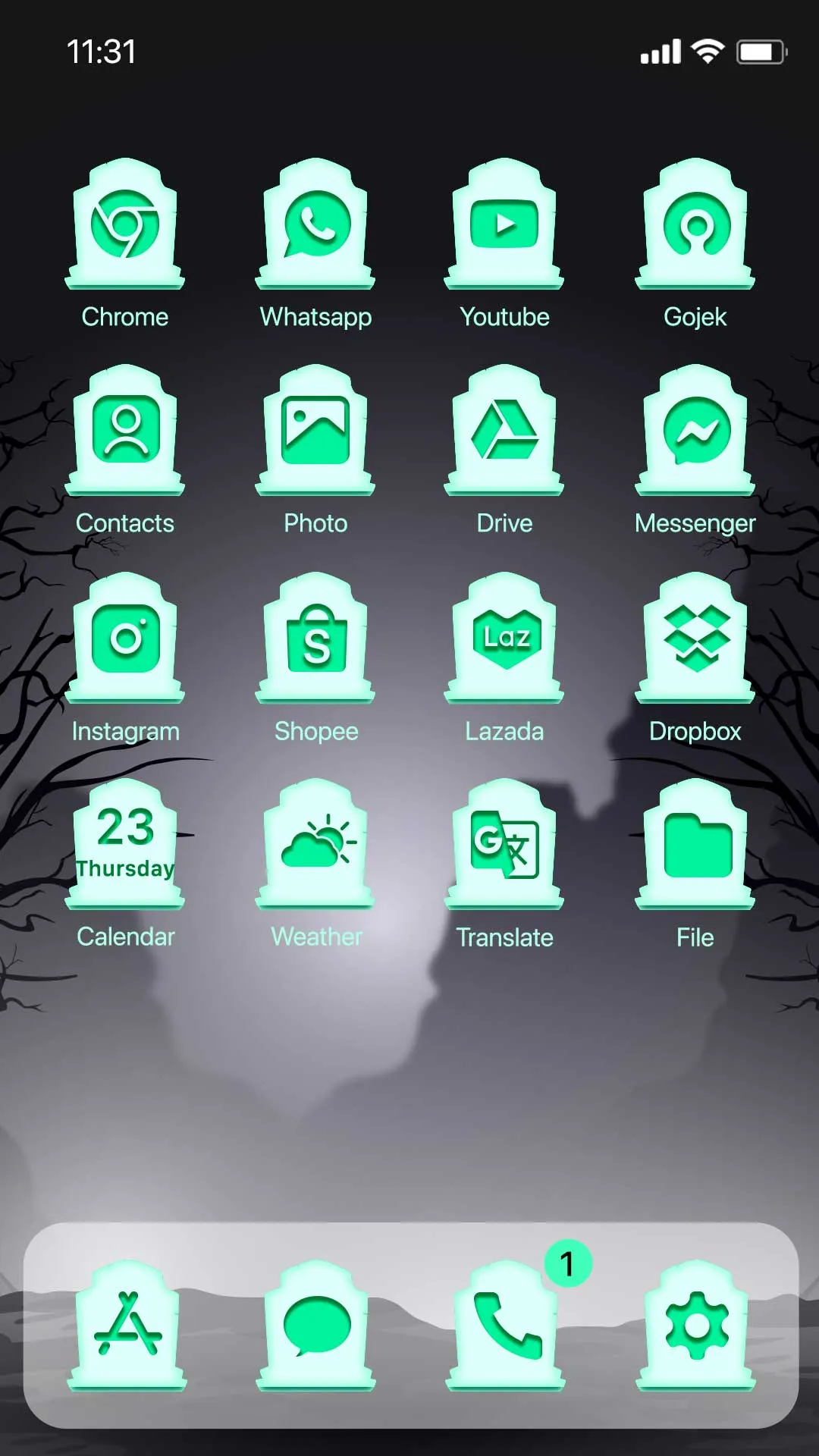 Wow Dark Halloween Theme | Indus Appstore | Screenshot