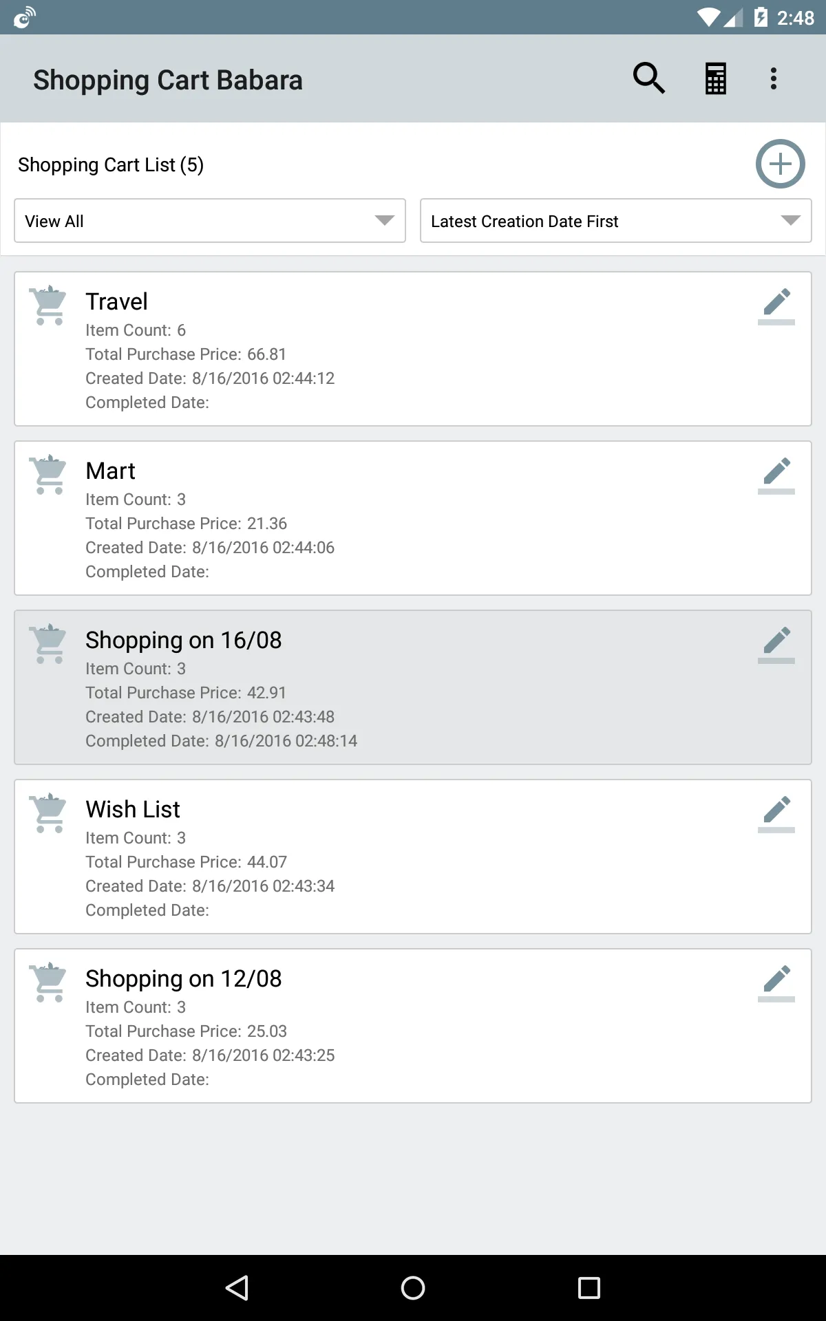 Shopping Cart Babara | Indus Appstore | Screenshot