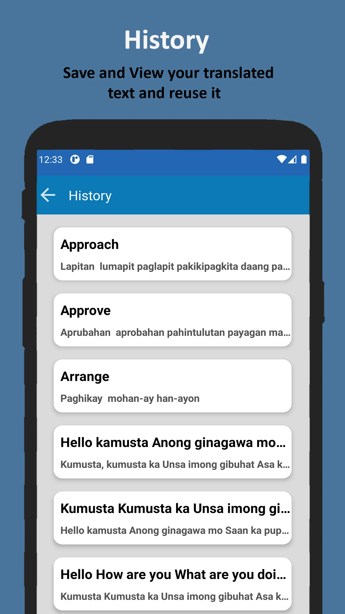 Bisaya Tagalog Translator | Indus Appstore | Screenshot