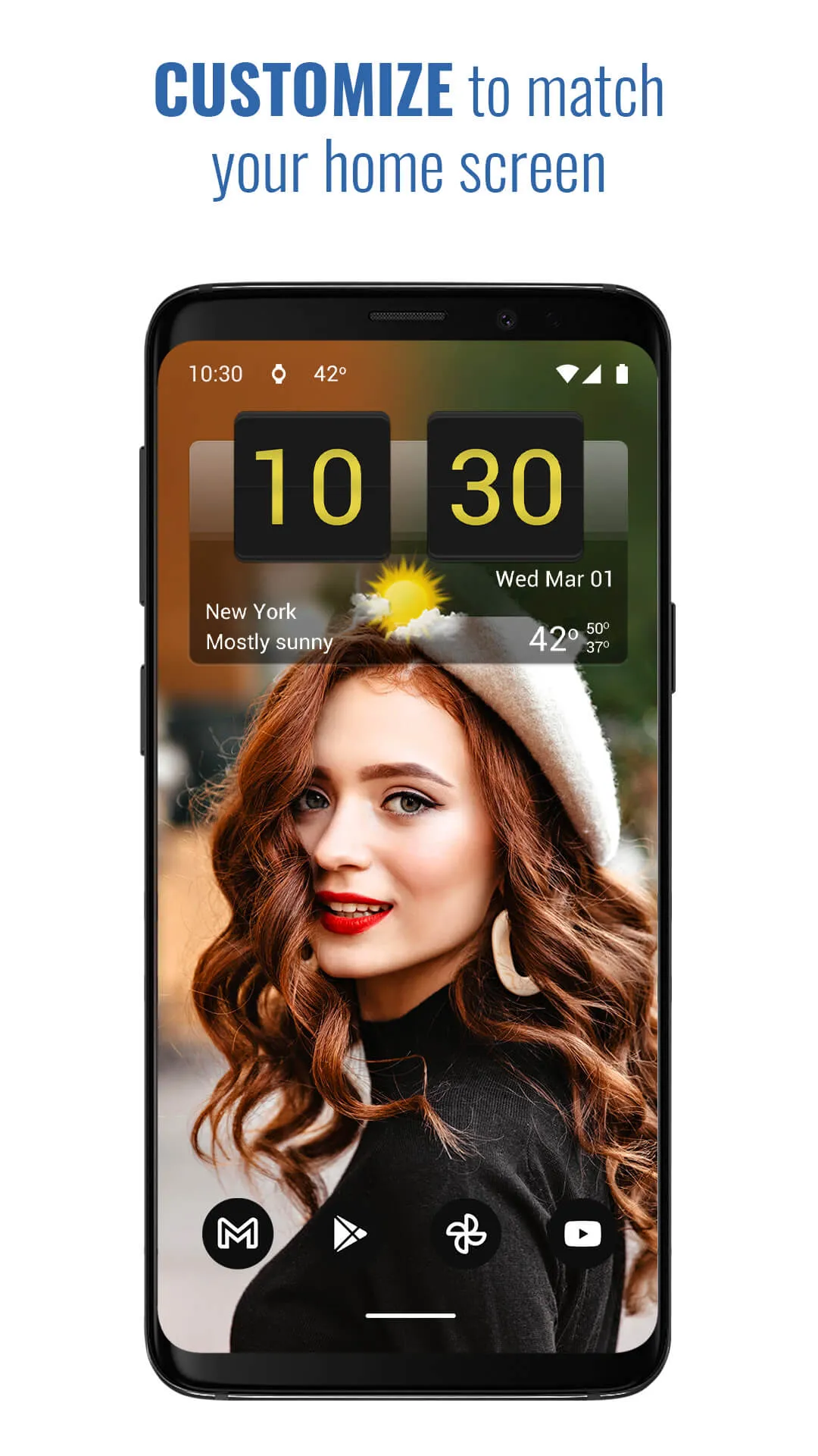 Sense Flip Clock & Weather | Indus Appstore | Screenshot