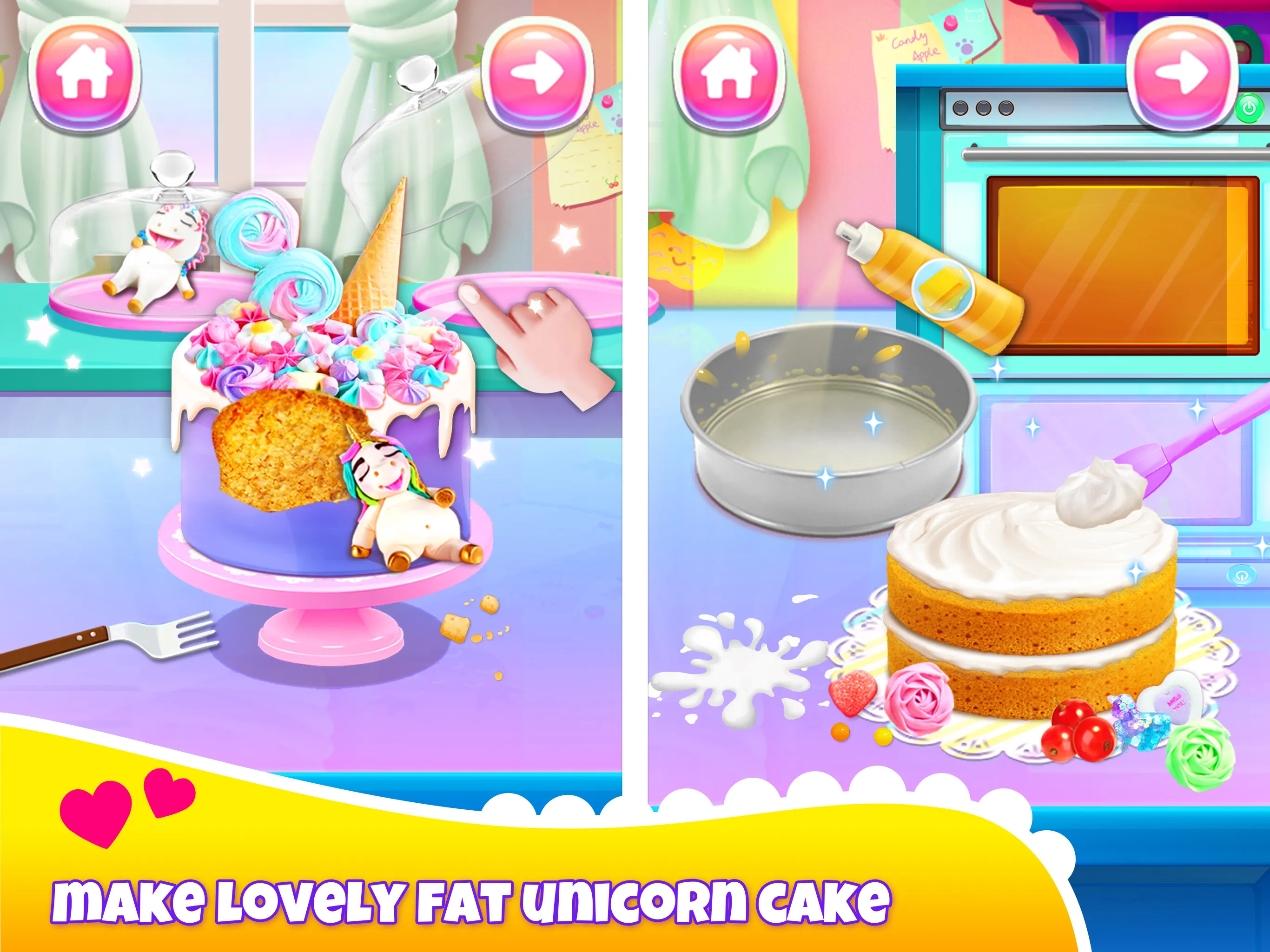 Girl Games: Unicorn Cooking | Indus Appstore | Screenshot