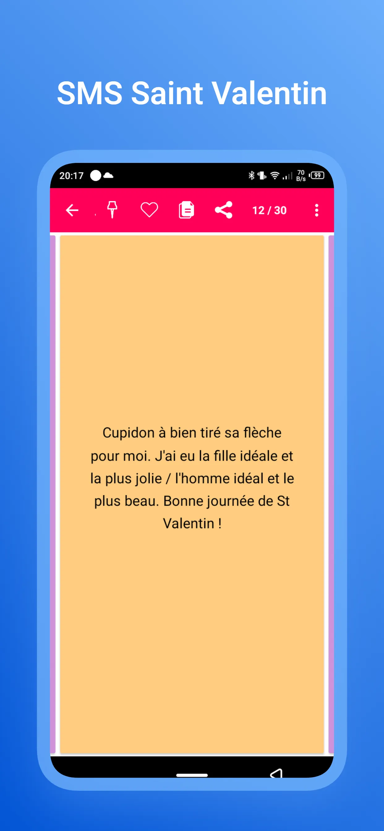 SMS Saint Valentin 2024 | Indus Appstore | Screenshot