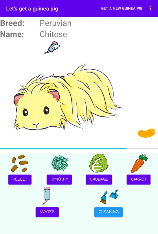 Let`s raise a guinea pig! | Indus Appstore | Screenshot