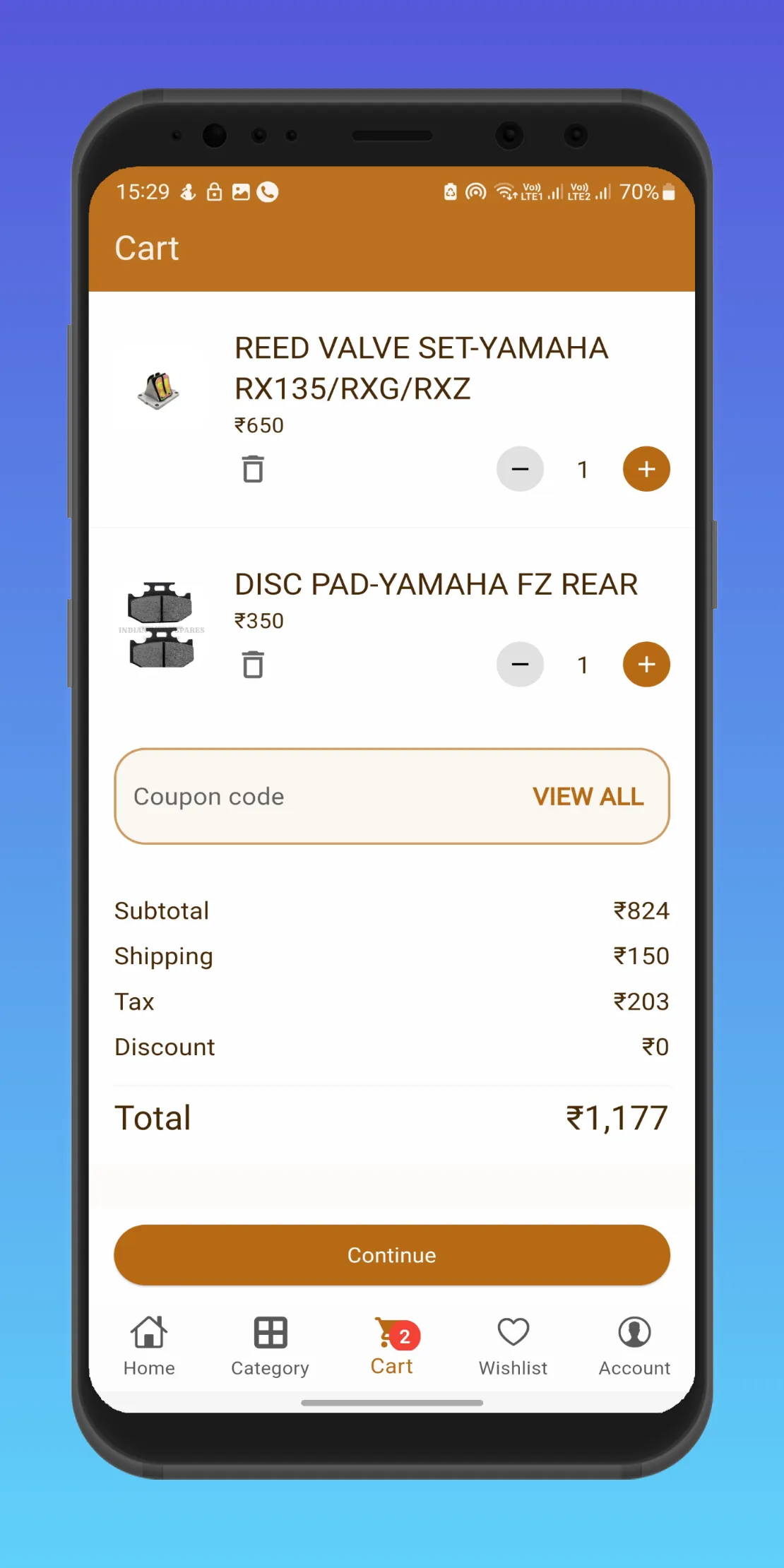 Indian Bikes Spares | Indus Appstore | Screenshot