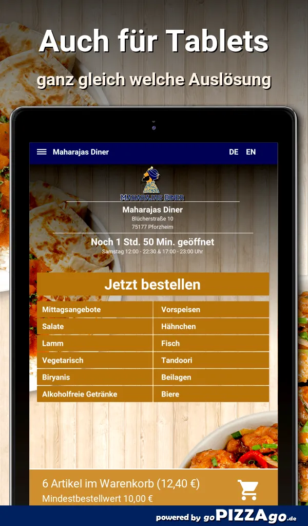 Maharajas Diner Pforzheim | Indus Appstore | Screenshot