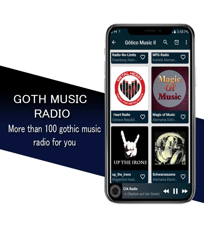 Goth Music Radio | Indus Appstore | Screenshot