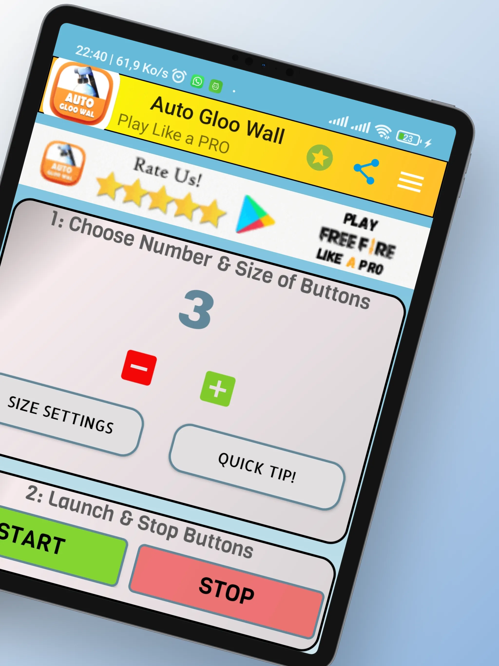 Auto Gloo Wall - Auto Clicker  | Indus Appstore | Screenshot