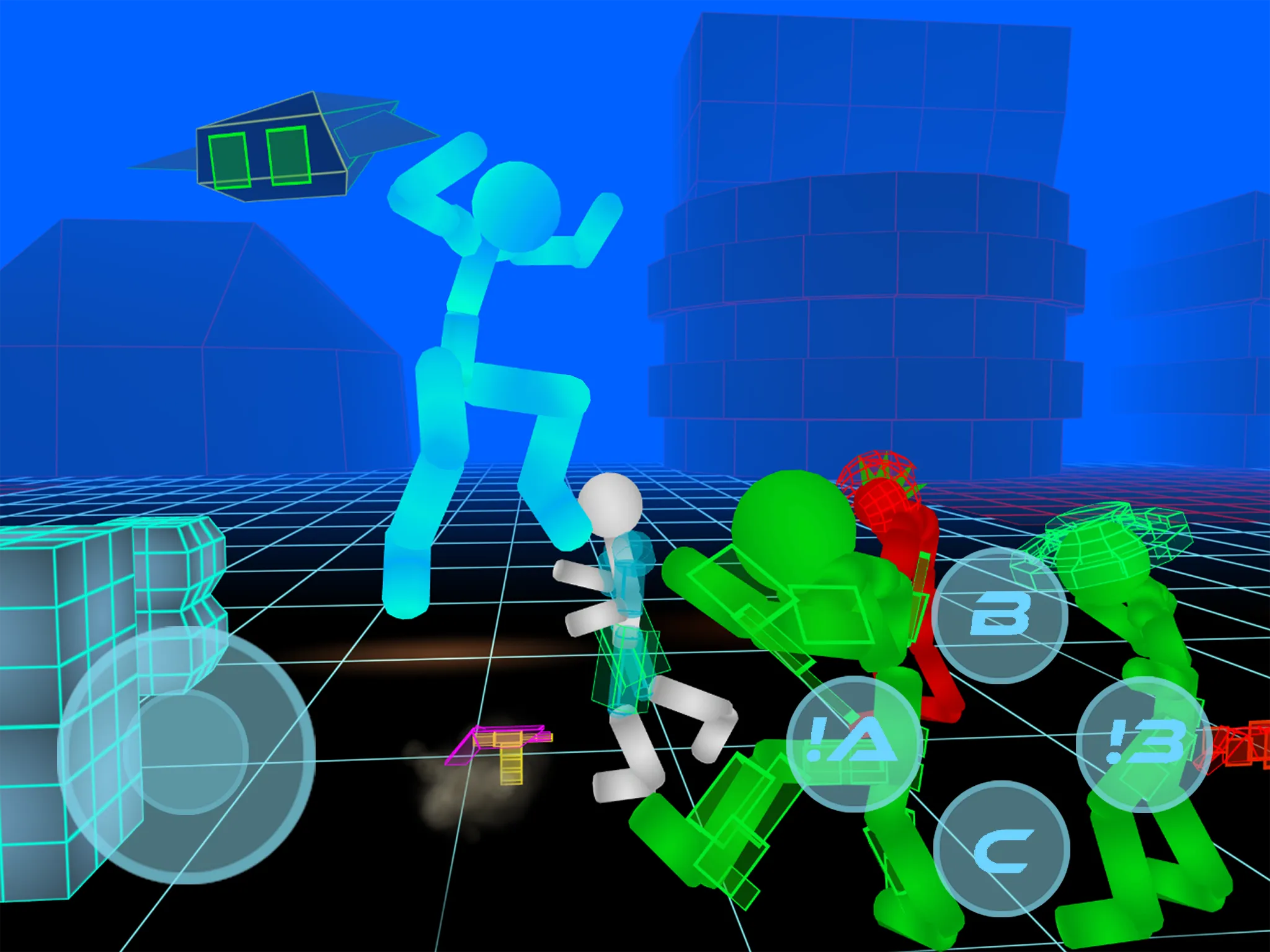 Stickman Neon Street Fighting | Indus Appstore | Screenshot