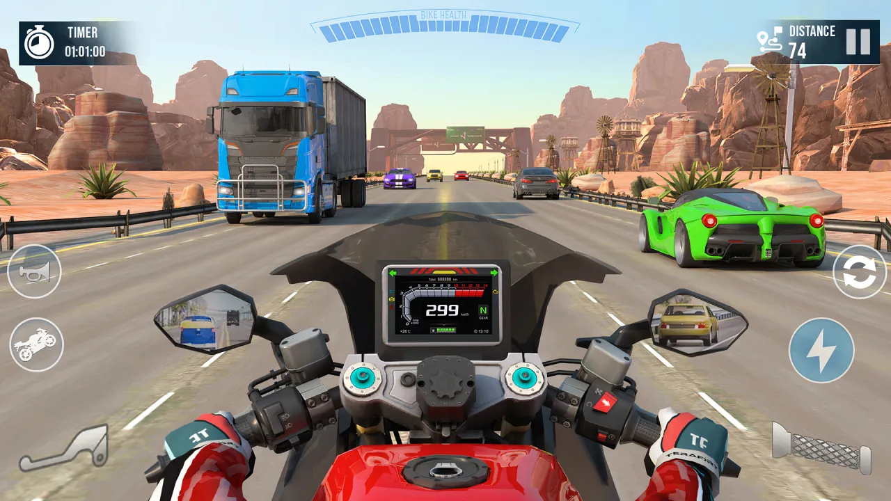 Highway Ride Bike Racing Games | Indus Appstore | Screenshot